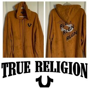 True Religion logo tie dye logo Hoodie hooded sweatshirt 3XL nbnn